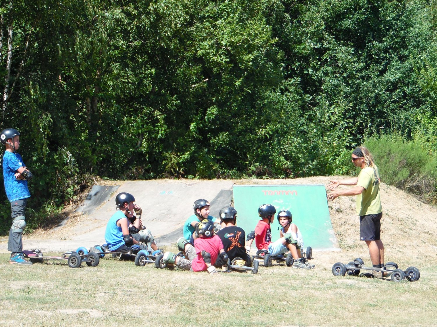 Mountainboard les tijdens kamp met overnachting op Wanyi Park