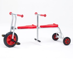 Te huur: Driewieler dubbel rood - Free-Time